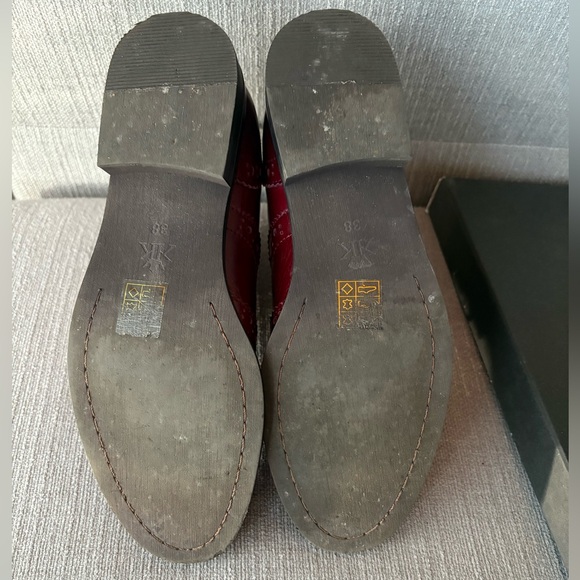 Kate Kanzer Red Brogue Ankle Boots - Picture 5 of 9